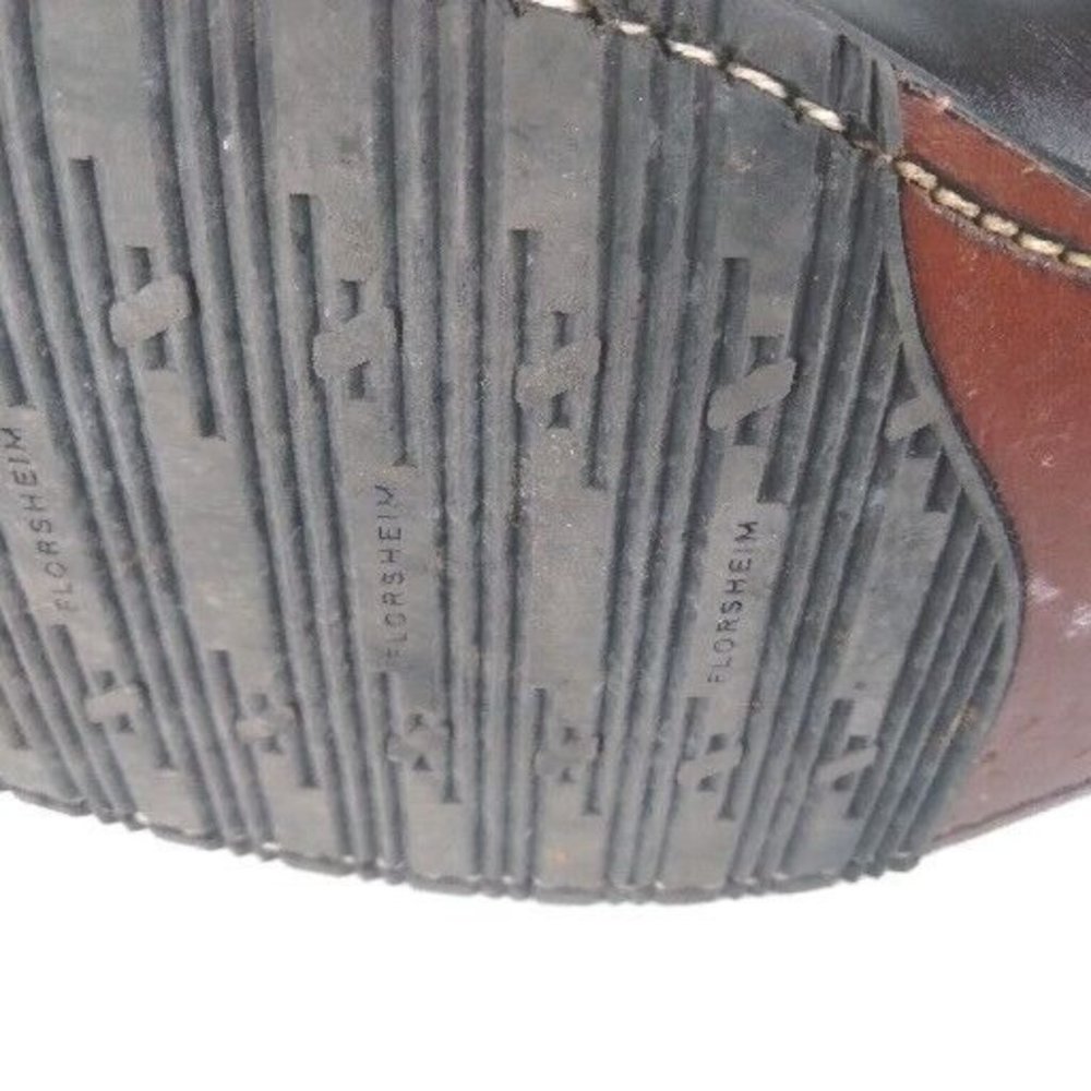 Florsheim‎ Mens Canton Black Cap Toe Oxfords Shoes 12 Medium (D) with Box - Picture 11 of 12